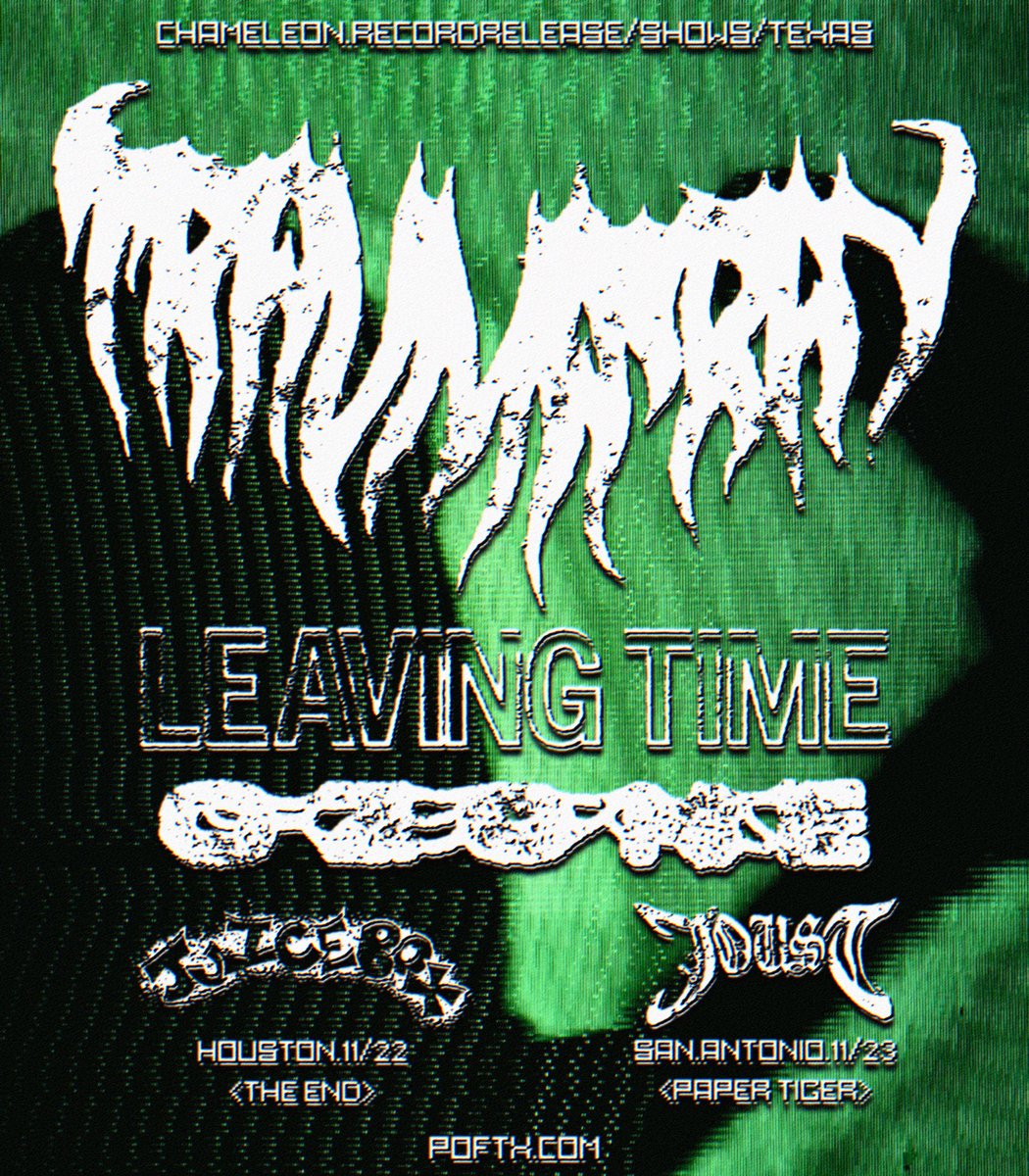 TRAUMA RAY “CHAMELEON” RECORD RELEASE WEEKEND STARTS TONIGHT IN HOUSTON