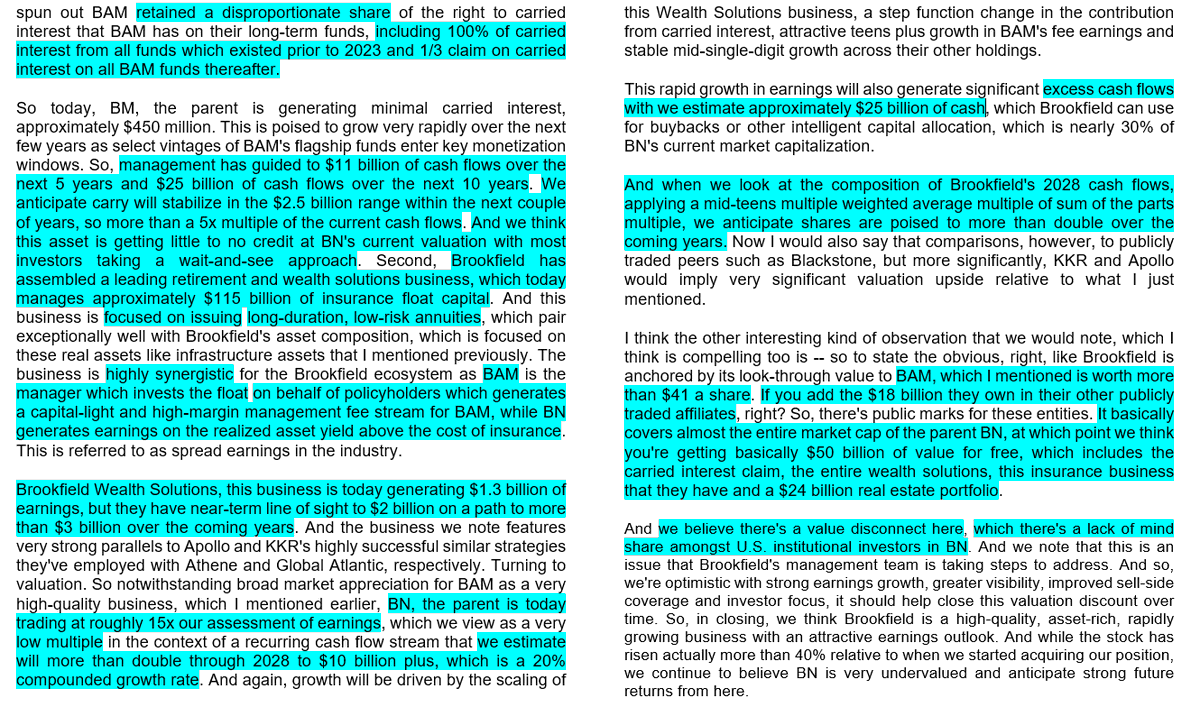VBATCAPITAL's tweet image. Yesterday was the $PSH earnings call. And we now have a complete view of PSH&apos;s investment in $BN. Nothing new for those who know Brookfield in depth. But it is always interesting to know another possible opinion. 🧐