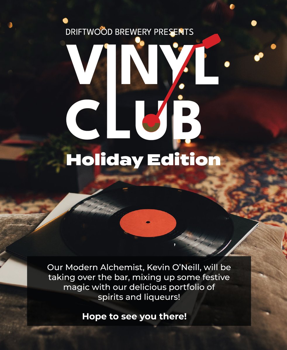 Vinyl Club Holiday Edition! 🎁

Join us for the holiday edition of DBVC happening on Wednesday, December 4th at <a href="/TheIrishHeather/">The Irish Heather</a> 

Bring your favourite vinyl and meet us in the cozy basement of the Irish Heather in Chinatown.

Decks start spinning at 7pm

eventbrite.ca/e/102897733791…