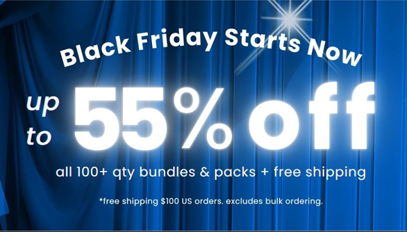 ShapeOurFuture's tweet image. Start Shopping Black Friday Deals with
Promo Code BF2024

5% off 100+ Packs
10% off 500+ Packs
20% off 1000+ Packs

Mix n Match
Free Shipping