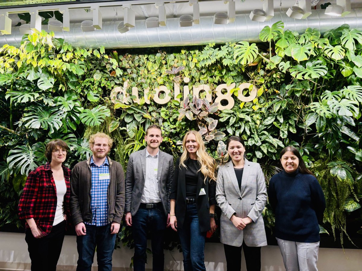 Happily presented DOLLi: A dynamic omni-language literacy screener last week at Duolingo Research Day as a grant recipient. At <a href="/MolnarLab/">BAM! TO</a> we strive to make fairer, more accurate pre-reading screeners for multilinguals. 🌍Thanks Duolingo for supporting my PhD and for hosting us!🦉