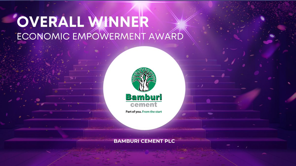 Congrats to <a href="/BamburiCement/">Bamburi Cement PLC</a>  the OVERALL winners in the Economic Empowerment Award.  

#genderawards