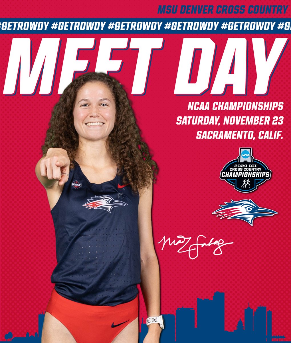 MSU Denver XC/T&F (@msudenverxctf) on Twitter photo 🏆CHAMPIONSHIP SATURDAY🏆
😈 NCAA Championships
🕛 12:15 p.m.
📍 Sacramento, Calif. | Haggin Oaks Golf Complex
🖥️ bit.ly/4i31jKY
📊 bit.ly/3OmTVwg
📰 bit.ly/4fV9tmD
#GetRowdy🔴🔵 🏆CHAMPIONSHIP SATURDAY🏆
😈 NCAA Championships
🕛 12:15 p.m.
📍 Sacramento, Calif. | Haggin Oaks Golf Complex
🖥️ bit.ly/4i31jKY
📊 bit.ly/3OmTVwg
📰 bit.ly/4fV9tmD
#GetRowdy🔴🔵