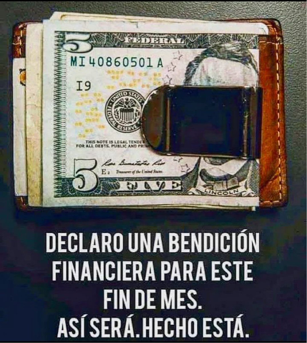 PiensaPositivoR's tweet photo. ✨🌟Vibro en Abundancia🌟✨

✨💰Declaro una bendición💰✨

🙏💰Decreta: HECHO ESTÁ💰🙏 https://t.co/LBm3lZvf8N