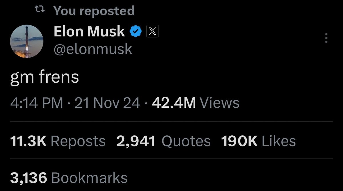 Elon is fren and holds $PEPE.
💚🐸