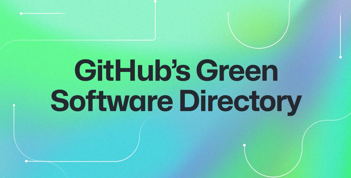 Oha. Green Software bei Github

Github hat ein Green Software Directory veröffentlicht.

Eine Liste von Tools rund ums Thema Green Software.

Nicht schlecht.

buff.ly/3zeiXKb