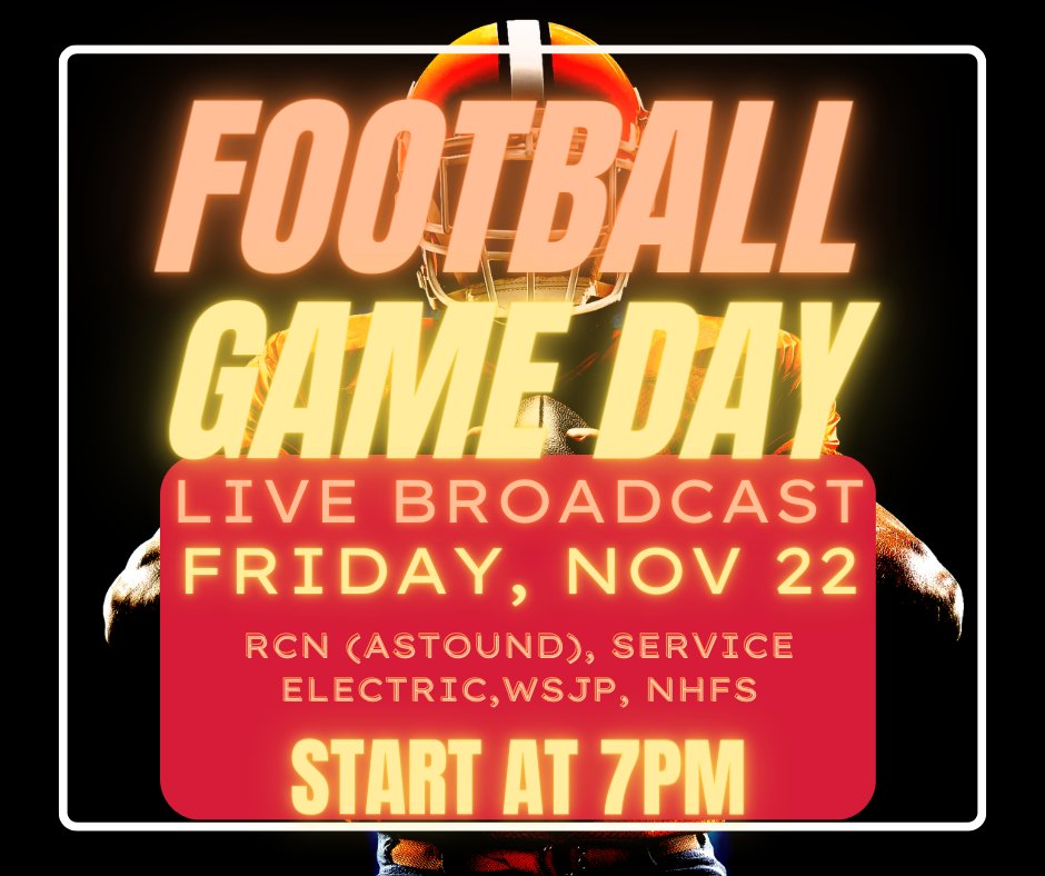 Tonight's State Quarterfinal Matchup between Parkland Football and St. Joe's Prep will be broadcast live at 7 PM on RCN(Astound), Service Electric, WSJP and NHFS.  Let's Go Trojans!  #ParklandPride