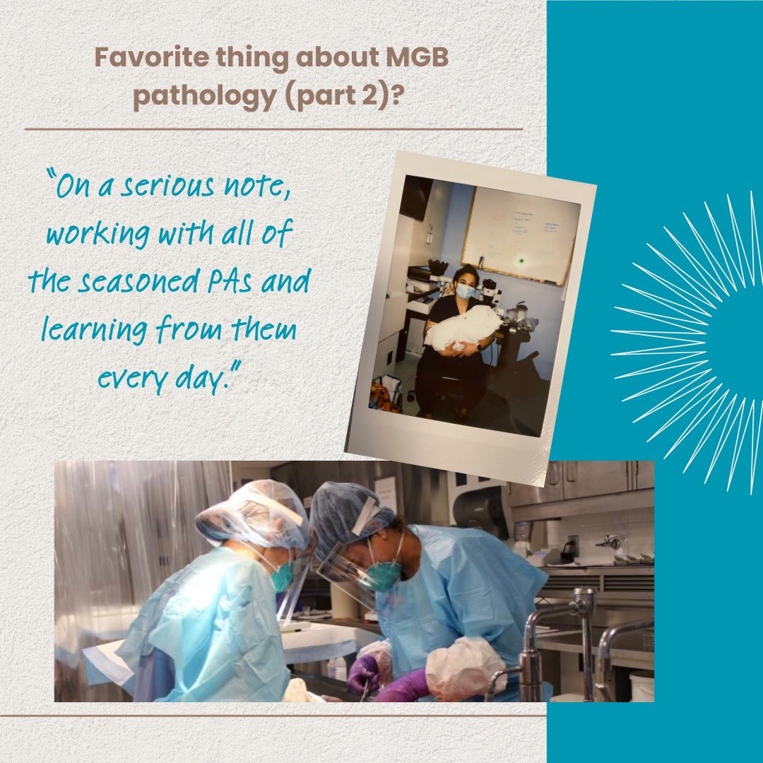 MGHPathology's tweet photo. MEET THE TEAM ๐
Next up is one of our amazing MGH PAs! Erika slays always, no cap. Swipe to see more about one of our coolest colleagues.
#pathology #pathassistant #PA #mgb #pathresidency #meded #residency #medicine #MedicalEducation https://t.co/VhEZsSnt7e