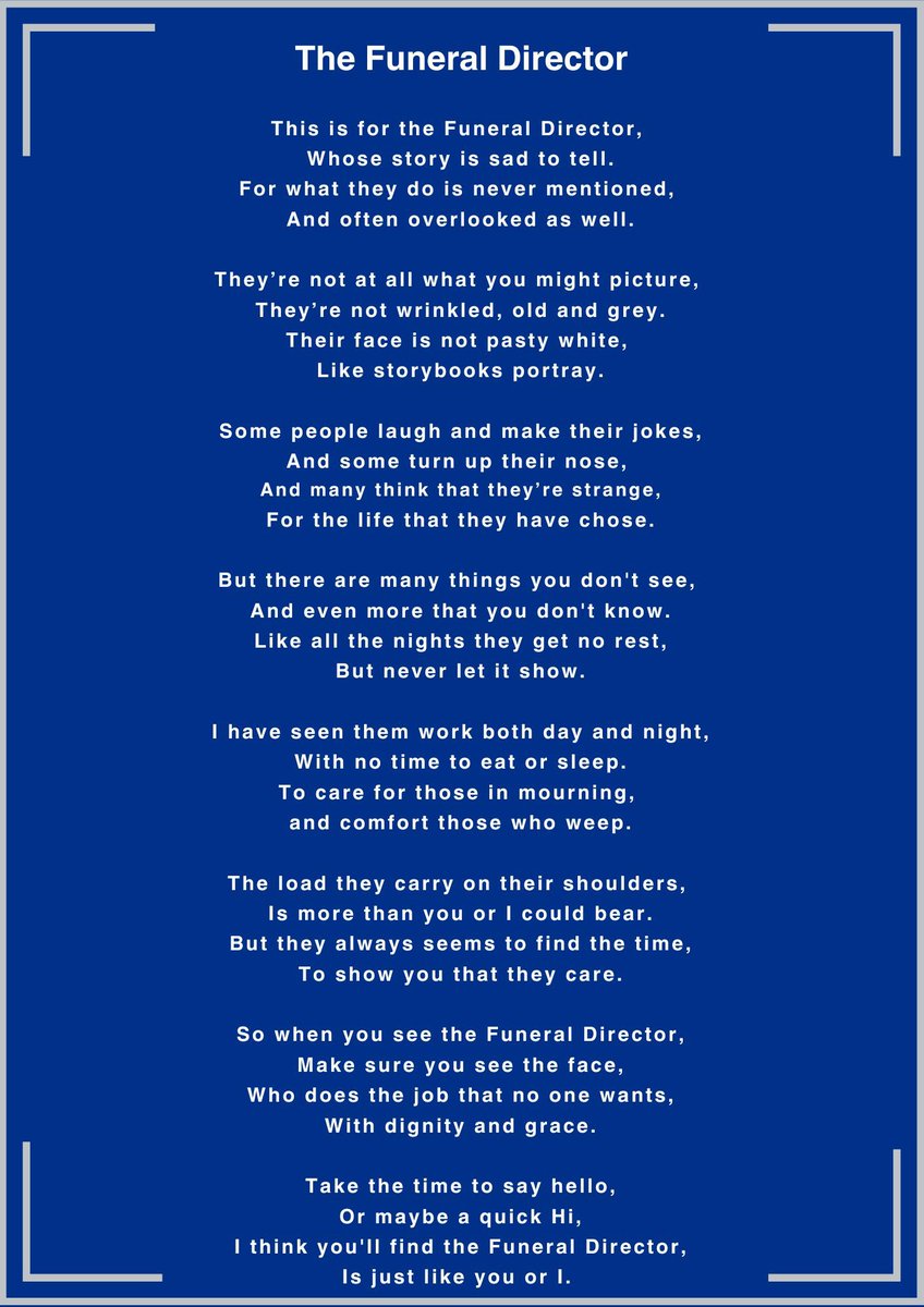 I love this poem.  I’m just an ordinary guy who genuinely cares. 

At David Knowles Funeral Service, we live by our mantra “With Dignity and Kindness”