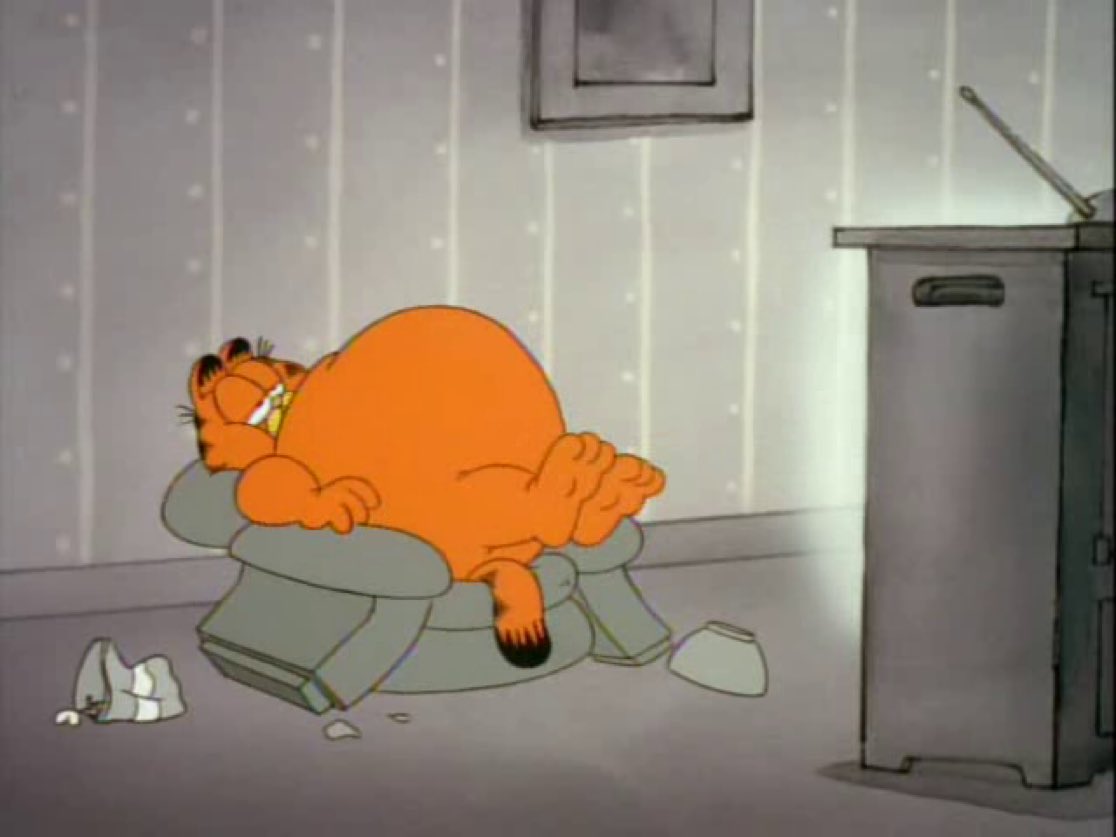 LostGarfields's tweet image. As it turns out, Garfield’s gluttony inspires Jon to carry out a series of horrific crimes based on the se7en deadly sins