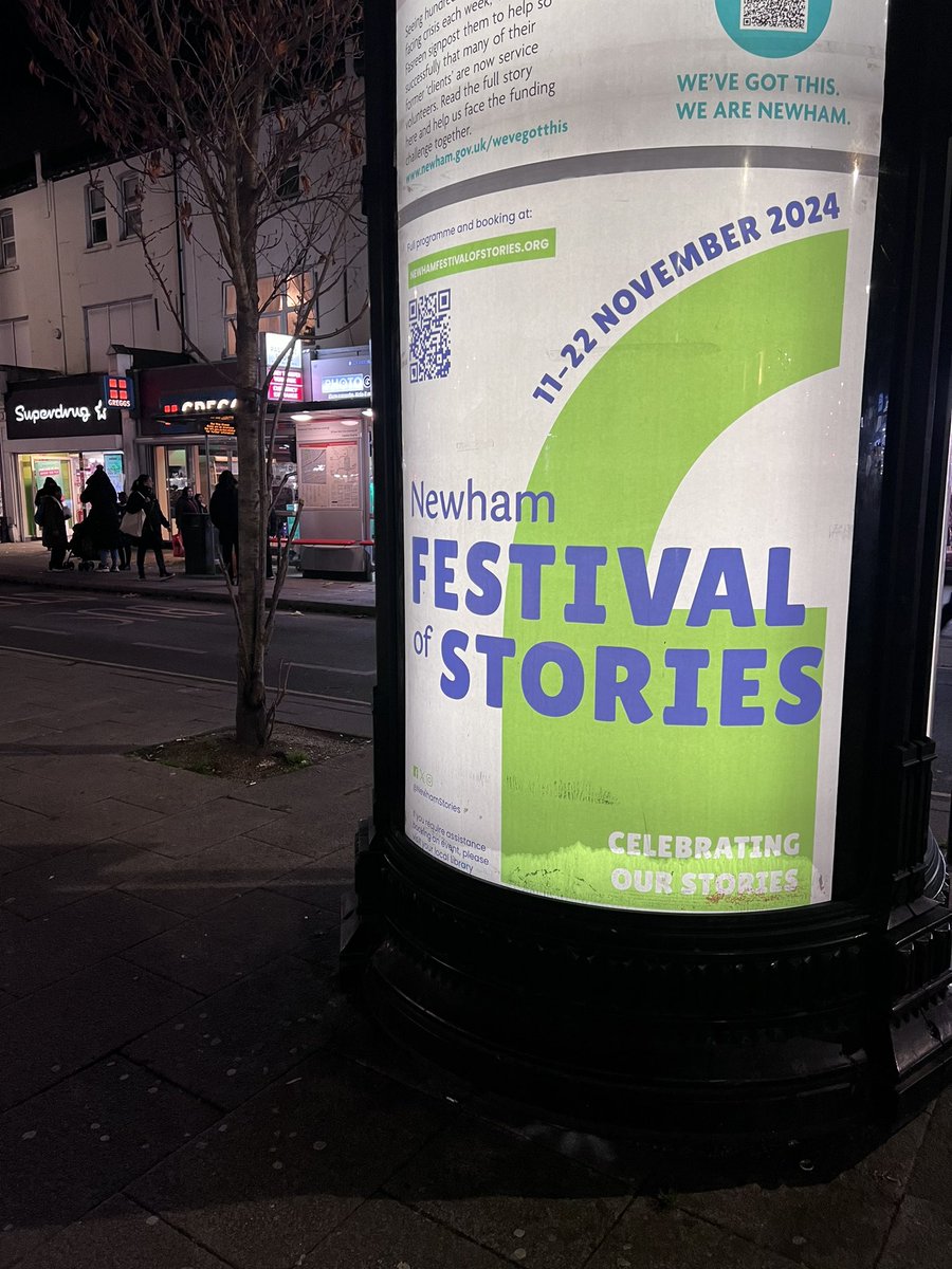 NewhamStories's tweet image. It’s the final evening of the festival!

@newhamlondon
@NewhamLibraries
@ace__london
@discover_story