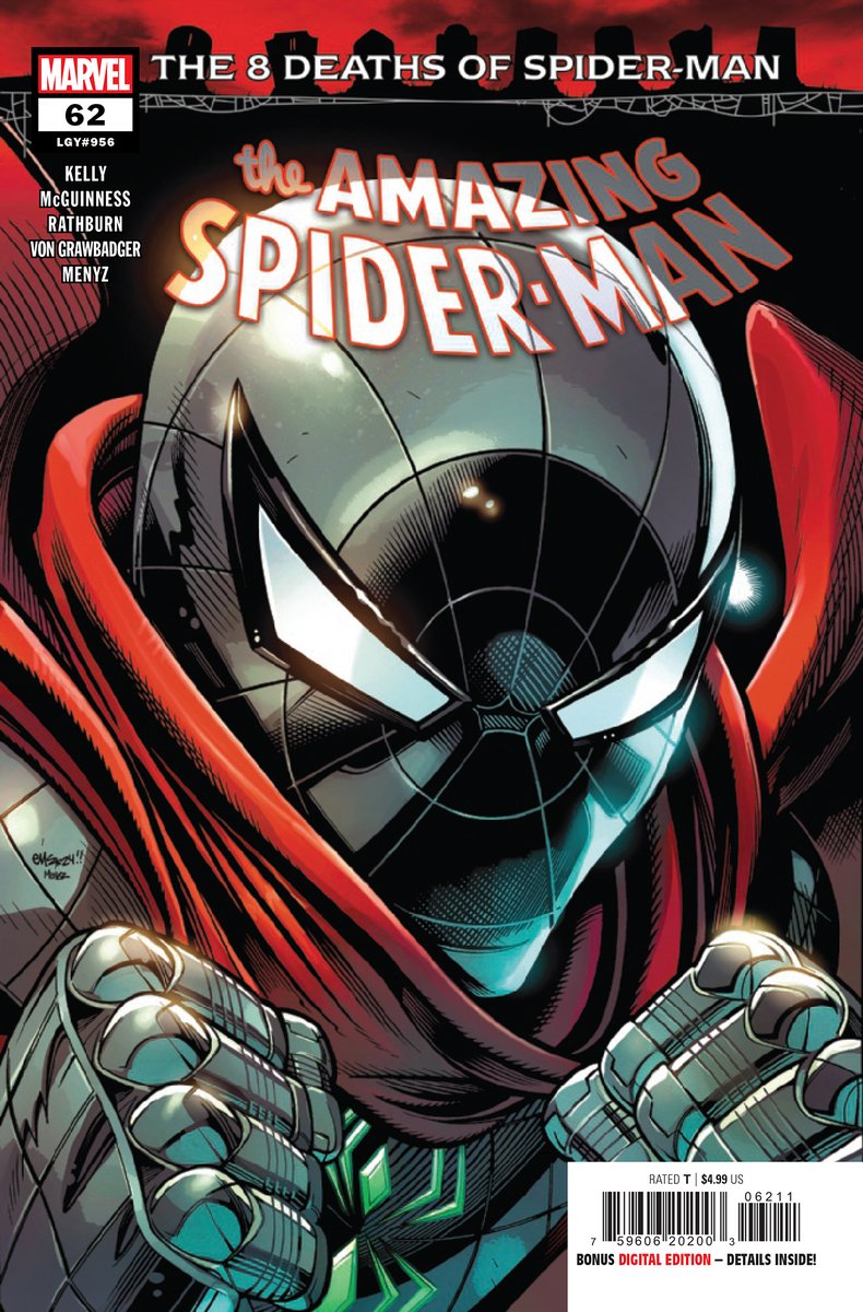 BuzzComics's tweet photo. Preview de Amazing Spider-Man #62 par Joe Kelly, @Ed_McGuinness, @Cliff_Rathburn, Wade Von Grawbadger et Marcio @Menyz chez @Marvel #MarvelComics #SpiderMan #8DeathsOfSpiderMan #OneWorldUnderDoom https://t.co/4HS8vDNWWQ https://t.co/6LH1c1BSkb