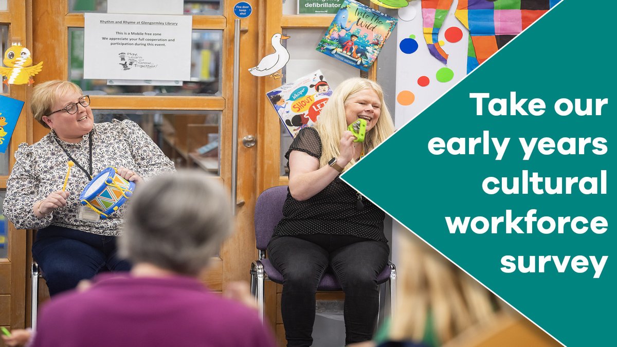 Booktrust's tweet photo. If you work in the cultural sector with children aged 0-5 and their families (or want to), we want to hear from you about your training and development needs!

Take our survey in partnership with @ace_national, @nesta_uk, @artfund and @YouthMusic here 👇

https://t.co/WrFc4dWkta https://t.co/IjrQiAKcSV