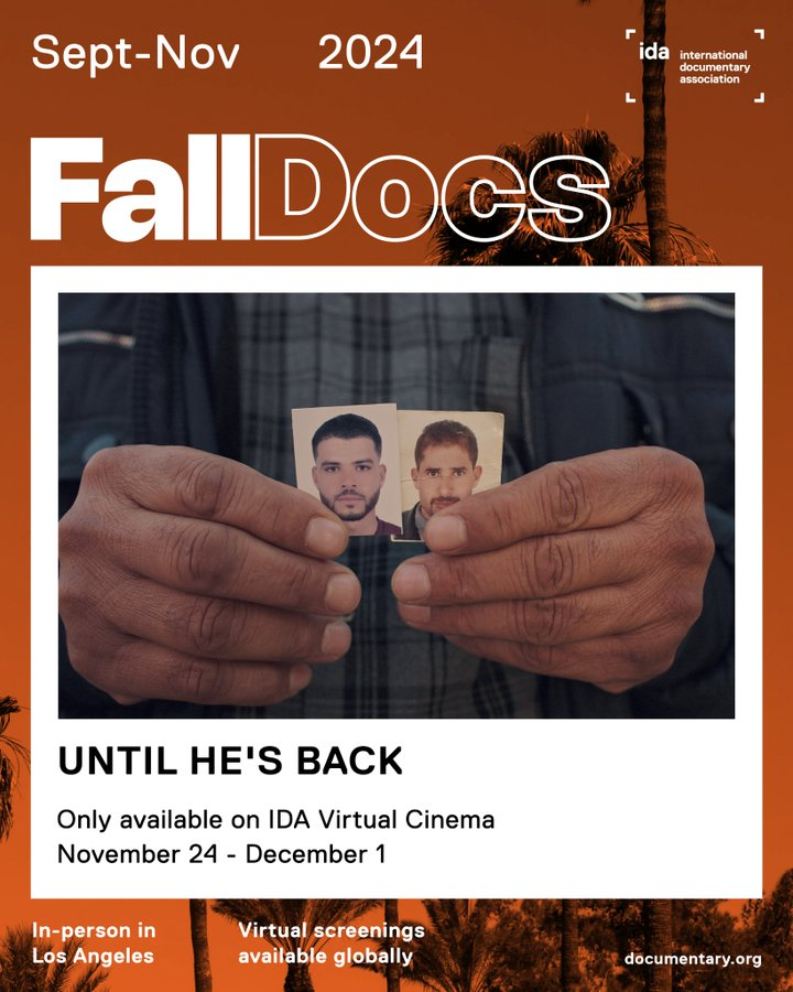 IDAorg's tweet photo. #IDADocAward nominee UNTIL HE'S BACK Coming to #FallDocs IDA Virtual Cinema this Sunday, Nov 24. Featuring Q&A with director Jacqueline Baylon. RSVP: https://t.co/geBtLukXY7 https://t.co/vB1fOSb5zG