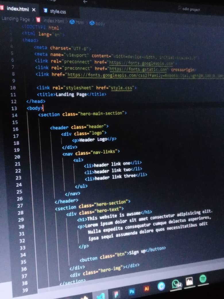 austine_rexx's tweet photo. As a designer, acquiring skills in web development. Right now, I am learning HTML and CSS. This is my second project, and I am happy with it so far. This project was provided by the Odin project platform. #odinproject #webdev #WebDevelopment #HTML #css #uiuxdesign https://t.co/d6zZ7hp9DF