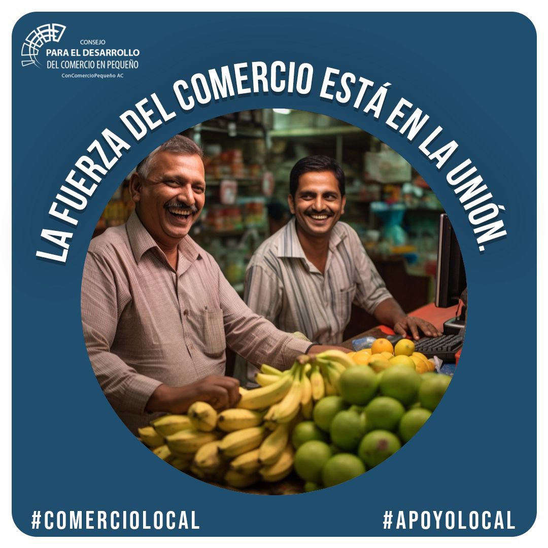concomerciopeq's tweet photo. En ConComercio, creemos en la fuerza de la unión. Juntos, podemos lograr un comercio más fuerte, justo y próspero. ¡Forma parte de nuestra comunidad y crezcamos juntos! 💼🌎 #UnidosPorElComercio #CrecimientoLocal #ConsumeLocal https://t.co/5EEpRKl7Ih