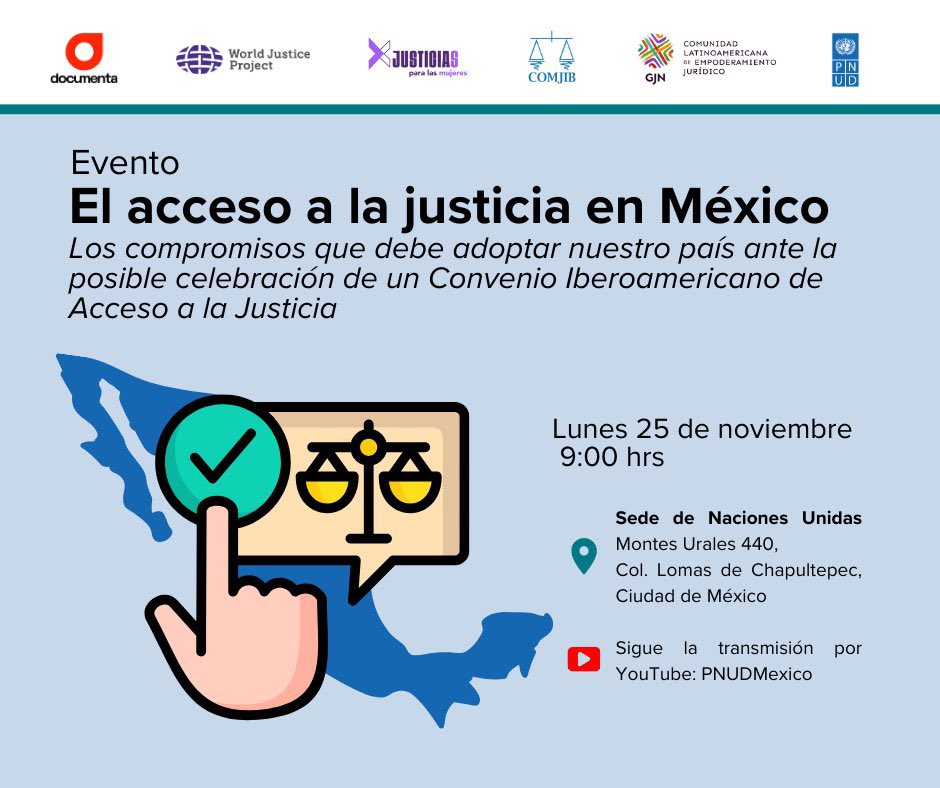 DocumentaAC's tweet photo. 🔍 Paneles temáticos en CDMX sobre justicia para la defensa de los derechos de género, ambientales y de grupos vulnerables. ¡Sintoniza el evento! PNUDMéxico - YouTube

#AccesoALaJusticia

Registro: https://t.co/V2WiVhw0Mi https://t.co/HivNaIjIg2