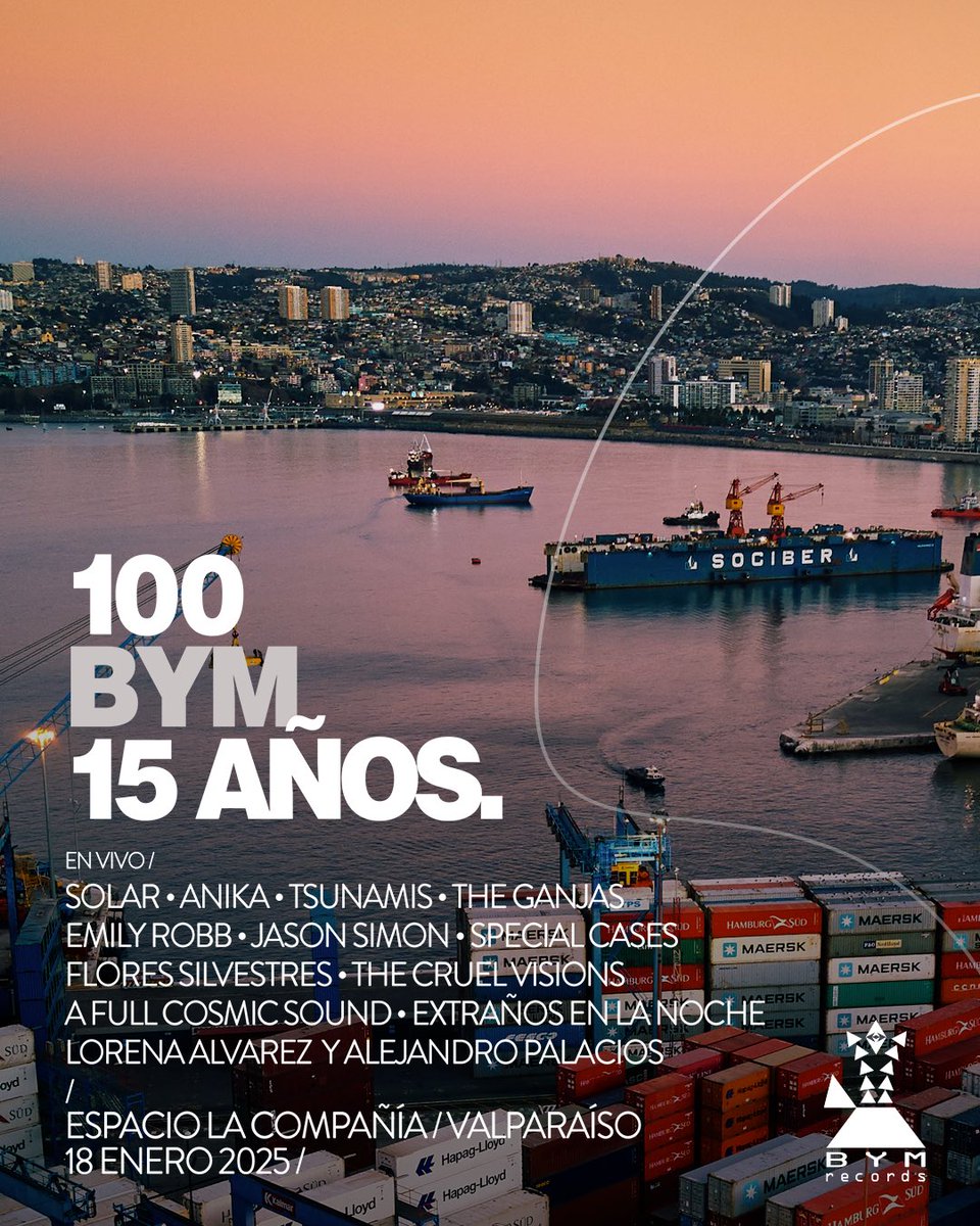 Aniversario 15 BYM 

Sábado 18 de Enero, Valparaíso 

Preventa 
ticketmaster.cl/event/15-anive…