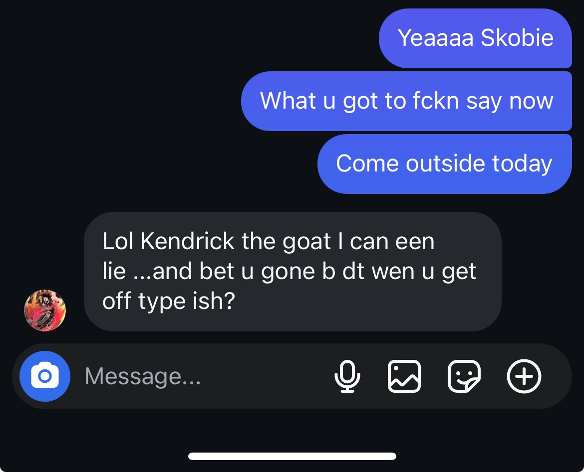 StownColdStoner's tweet photo. Drake fan finally admits Kendrick the goat #IveWon https://t.co/RIcpXWAvF8