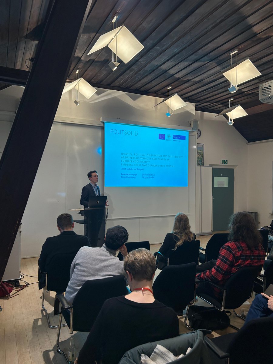 Closing the Panel @Jak_Eicheler presented his paper „Stability and Change in European Solidarity: A Longitudinal Study of Identity, Political Orientation and Self-Interest Explanations in Germany“!