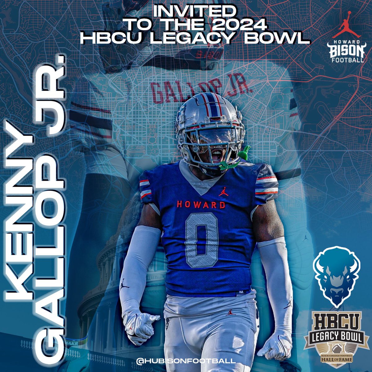 Invitation’s In! 🎫 

Congratulations to DB Kenny Gallop Jr. on being invited to the @hbculegacybowl. 

#HBCULegacyBowl #BowlBound #NextLevel #HowardUniversity #STMDT #CompetitiveExcellence
