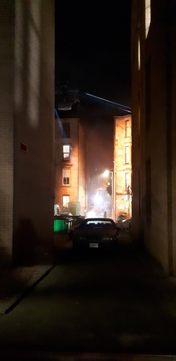 StephenForcer's tweet image. Now filming outside the Hetherington Building, 'SMLC The Movie'. Cover for a secret production, according to the rumours a major film starting with 'R' and ending in 'Unning Man'.
