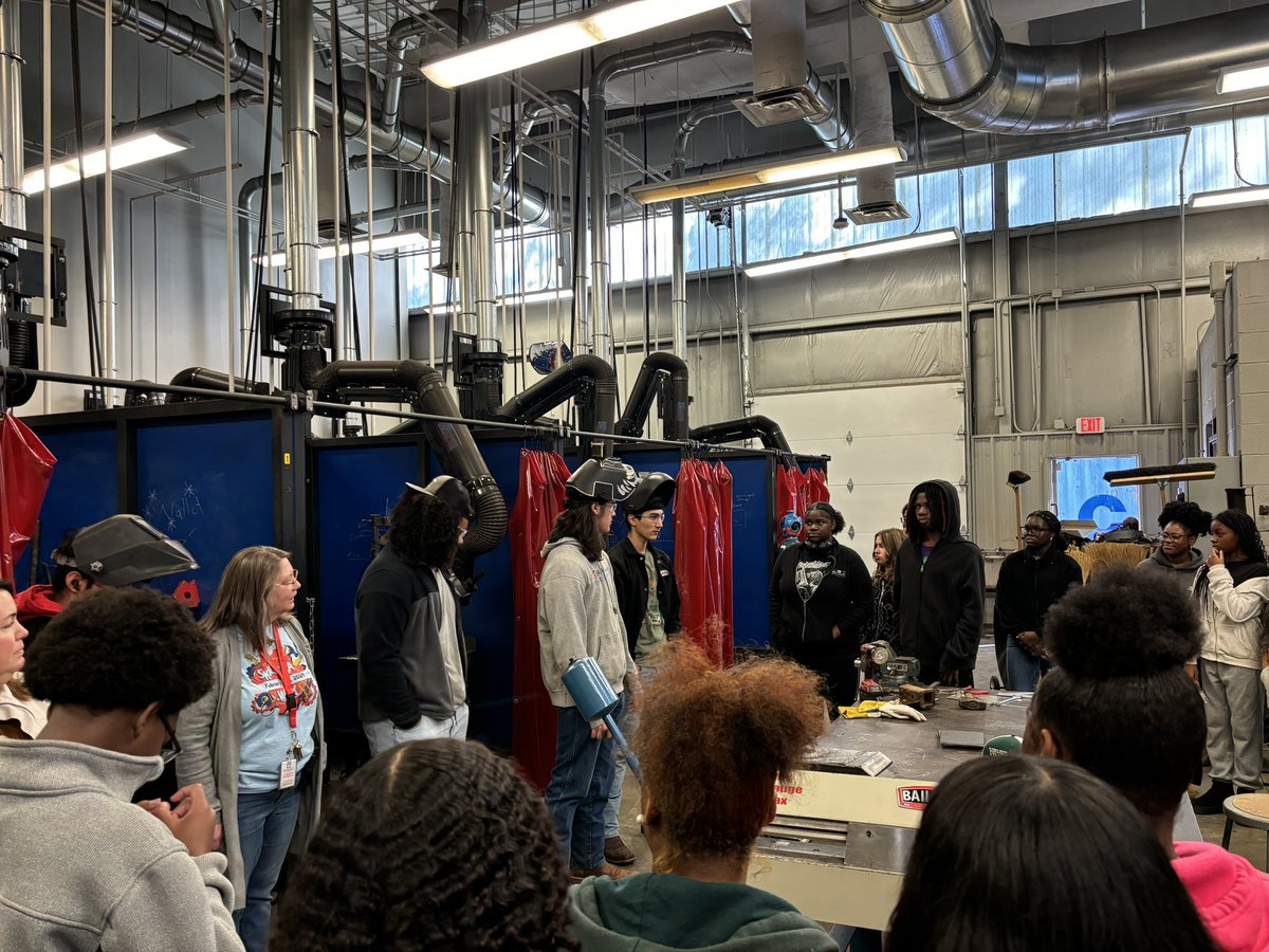 Took a field trip with some of my 8th graders to Vernon Malone College and Career Academy today! So glad they were able to experience this!