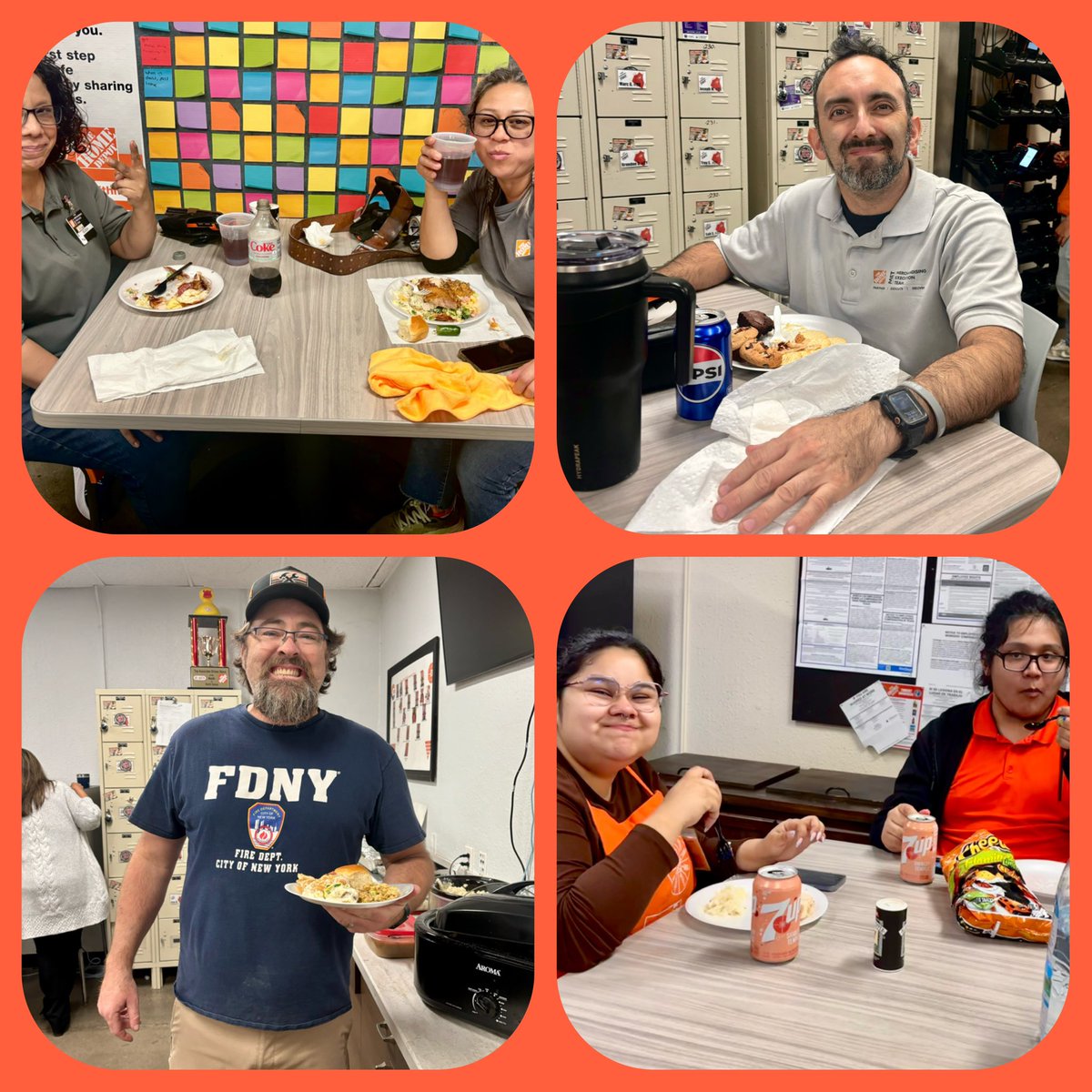 Thanksgiving and all the trimmings for our associates today! #THD0526