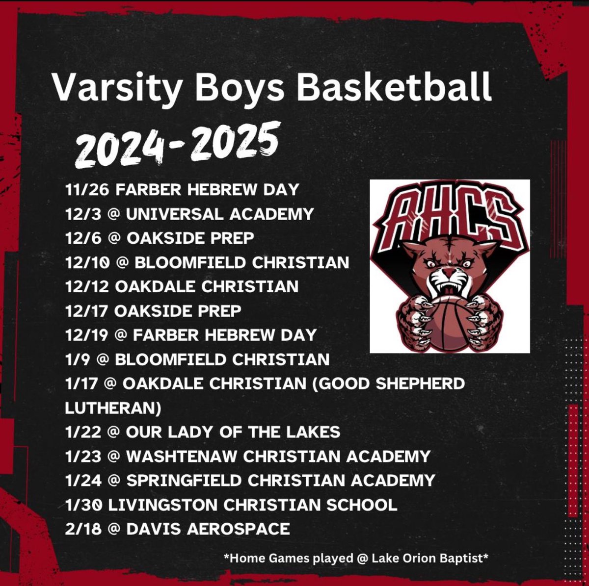 Full complete schedule (not including districts) <a href="/TWhitcomb/">Tyler Whitcomb</a> <a href="/GBailey_Kuyper/">Gary Bailey</a> <a href="/RCUWarriorsMBB/">Rochester Christian University Men’s Basketball</a> <a href="/NAIAHoopsReport/">NAIA Hoops Report</a> <a href="/semoprepmbb/">SEMO Prep Men’s Basketball</a> <a href="/coachrickncsa/">CoachRick</a> <a href="/KevinMoses38/">Kevin Moses LLC</a>