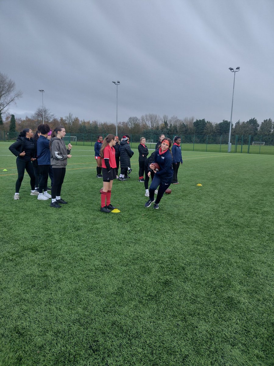 What a great, if a little chilly, morning doing a session for some sports leaders from some of our <a href="/ChicagoBears/">Chicago Bears</a> Girls Flag League schools! Training up the next group of coaches and officials was a privilege! #FlagFootball (Thanks to <a href="/_ICAcademy1/">Irlam & Cadishead Academy</a> for hosting us!)