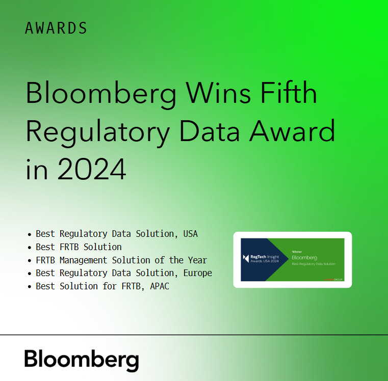 TheTerminal's tweet image. 🏆 Bloomberg has won Best Regulatory Data Solution in A-Team’s reader-voted @RegTechInsight Awards USA 2024, marking the fifth win of the year for @Bloomberg’s Regulatory Data Solutions.

Read more here: bloom.bg/3ZksiKD

#Data #RegTech #RegulatoryData