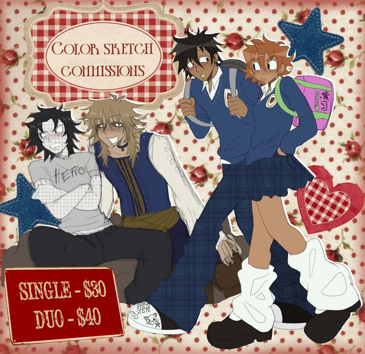 tikiwwee's tweet image. doing color sketch commissions as well!! dm if interested!!! paypal only atm ☝️❤️