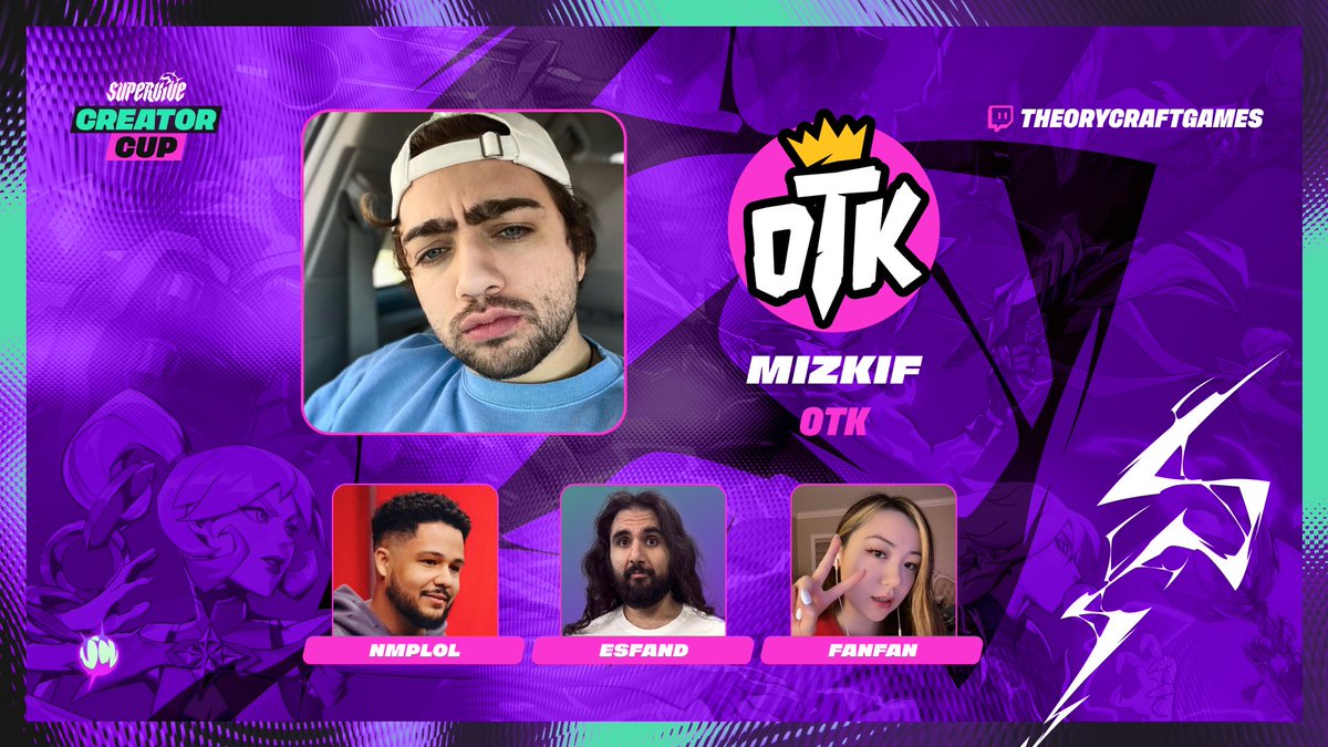 REALMizkif's tweet photo. Excited to be playing in the @playSUPERVIVE Creator Cup celebrating their Open Beta launch!  I'm teaming up with @Nmp @EsfandTV &amp; @fanfan, tune in to my stream at 12PM Pacific Today &amp; 11/23 to watch us win!  #ad https://t.co/e73TjcmrOM