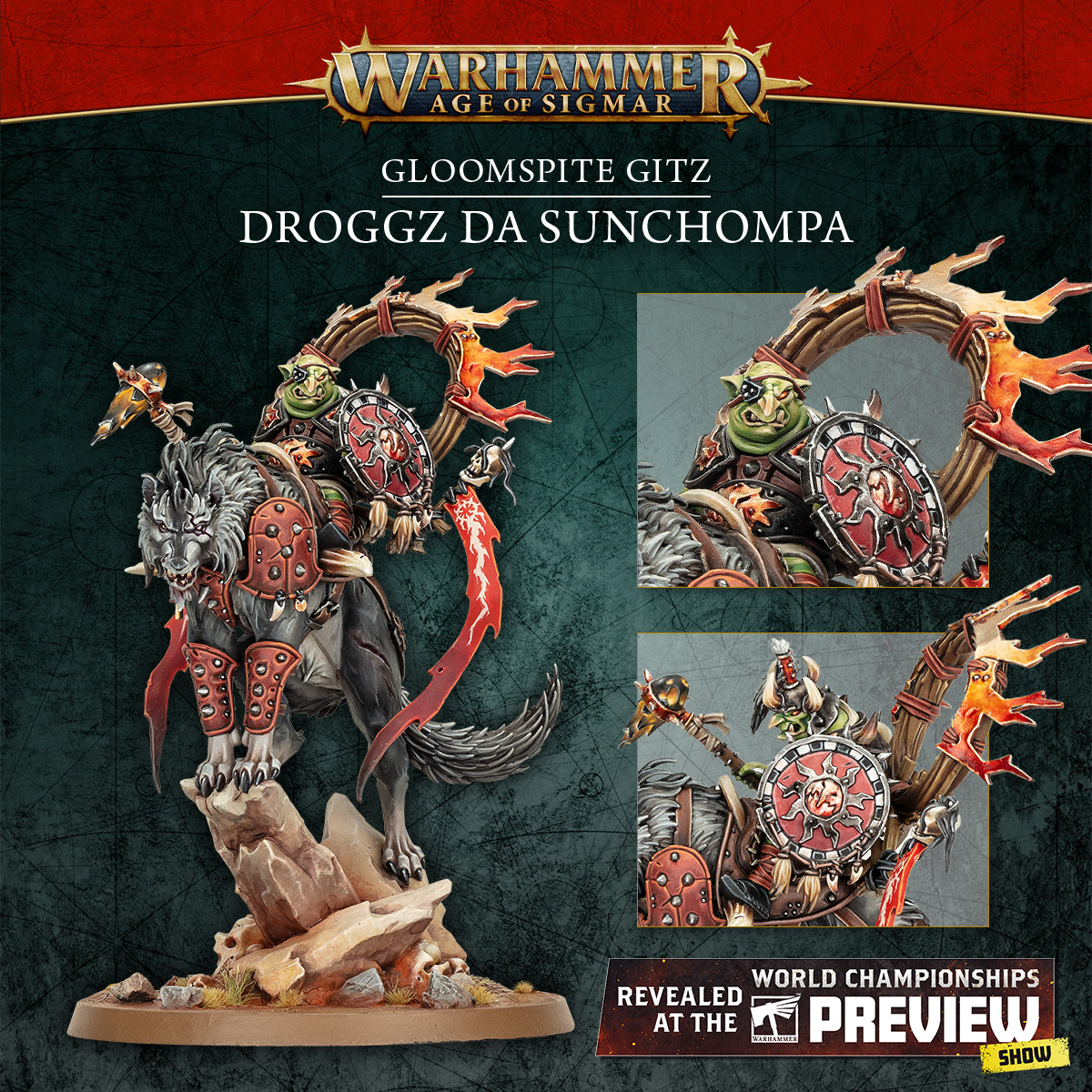 warhammer's tweet photo. This isn't a drill – the Doom Diver is back! 🤩

Get a closer look at the new Gloomspite Gitz miniatures: https://t.co/d4EYxN3dEP

#WarhammerChampionships24 #WarhammerAOS #WarhammerCommunity https://t.co/LLy493c1yD