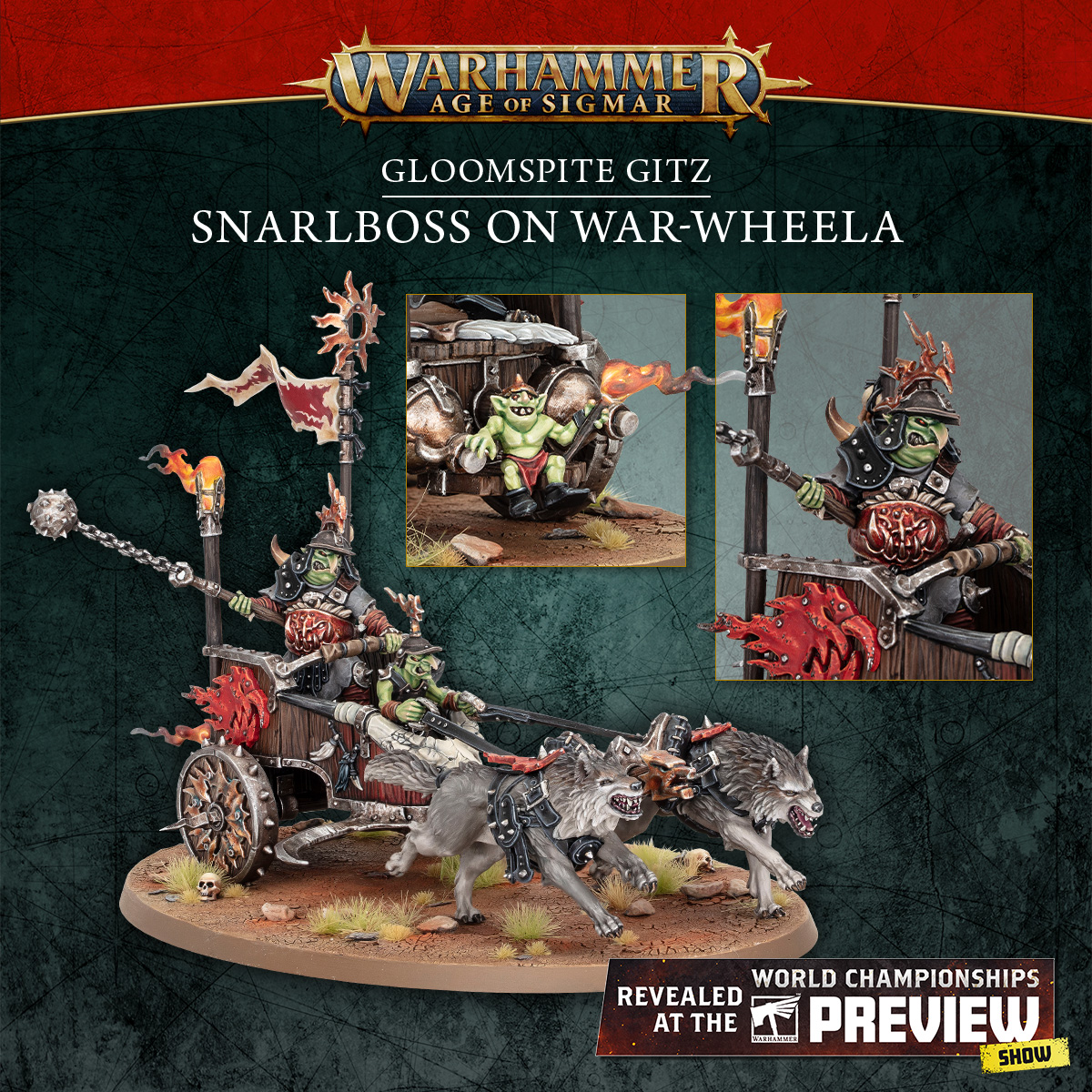warhammer's tweet photo. This isn't a drill – the Doom Diver is back! 🤩

Get a closer look at the new Gloomspite Gitz miniatures: https://t.co/d4EYxN3dEP

#WarhammerChampionships24 #WarhammerAOS #WarhammerCommunity https://t.co/LLy493c1yD