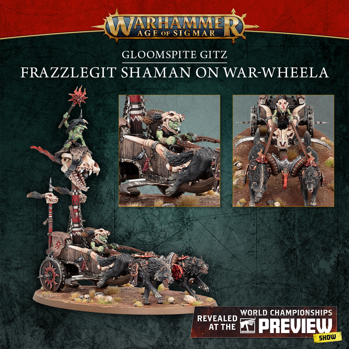 warhammer's tweet photo. This isn't a drill – the Doom Diver is back! 🤩

Get a closer look at the new Gloomspite Gitz miniatures: https://t.co/d4EYxN3dEP

#WarhammerChampionships24 #WarhammerAOS #WarhammerCommunity https://t.co/LLy493c1yD