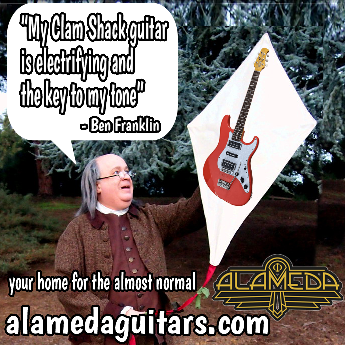melwaldorffff's tweet photo. Even ol' Ben agrees, the Alameda Clam Shack guitar is electrifying! https://t.co/AKwbgWUiF1