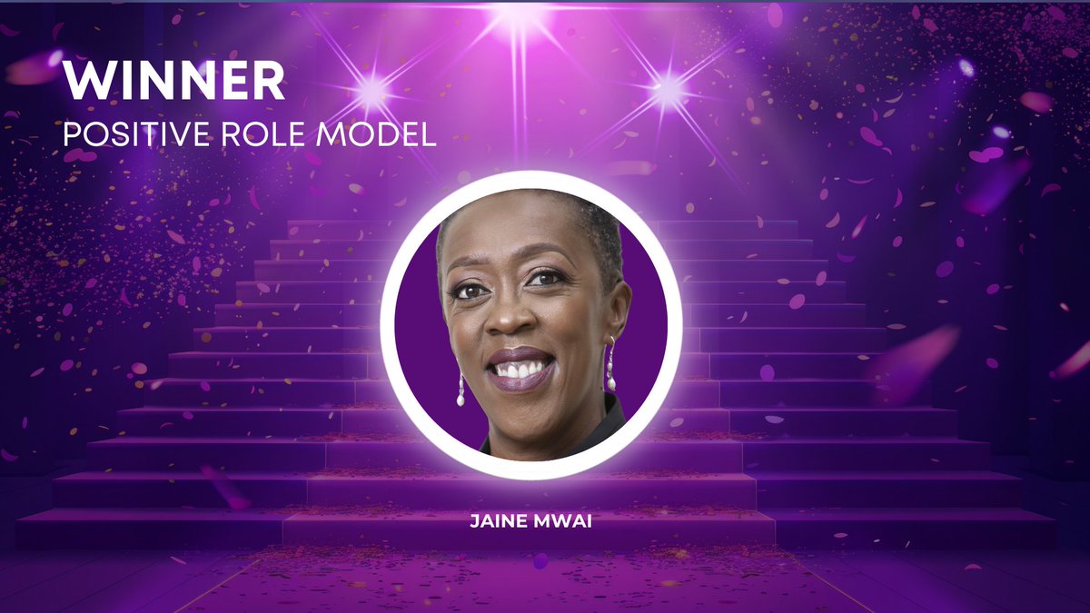 The winner of the Positive Role Model East Africa Award is Jaine Mwai! Congratulations!

#GenderAwards