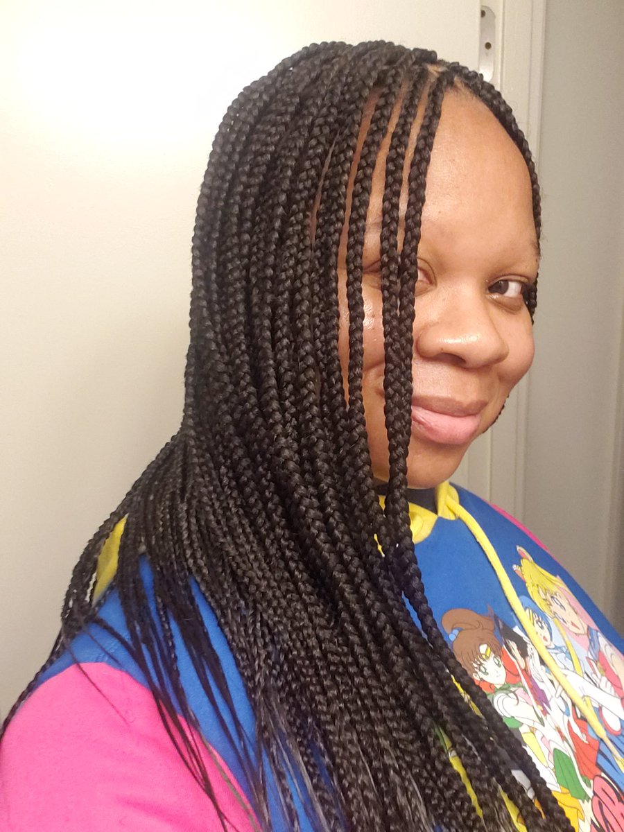 DragonPink07's tweet photo. Got my braids done today! I'm so pleased with the service! I love them and will be going back again when its time for a refresh! #braids #protectivestyle #selflove #selfcare #thingsthatmakemehappy https://t.co/656S2lEnMj