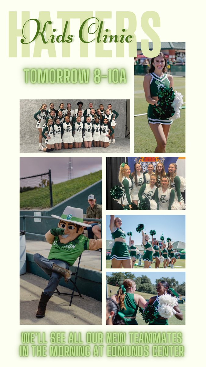 Are you ready for the morning?!  There’s still time to register 💚🎀 stetsoncheercamps.totalcamps.com