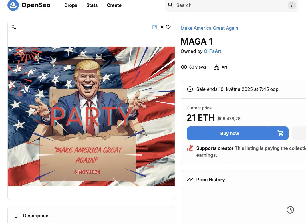 16 days after Trump's election. Stay another 4 days tracking the crypto market with me!🚀 opensea.io/assets/matic/0… 
#Ethereum #ETHboom #Trump2024 #Crypto #CryptoArt #opensea #MAGA1