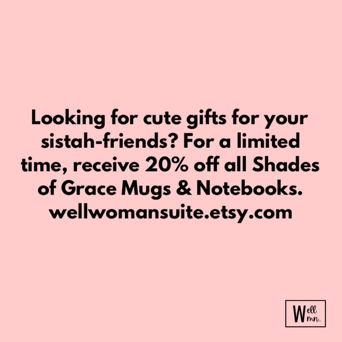 WellWomanSuite's tweet photo. Cute Mug. ✅
Cute Notebook. ✅
20 percent off. ✅
Yes, please! ✅
https://t.co/ic96DHfsAP
#wellwomansuite 

#smallbusiness
#etsyshop
#africanamericanart https://t.co/staHTA96ID