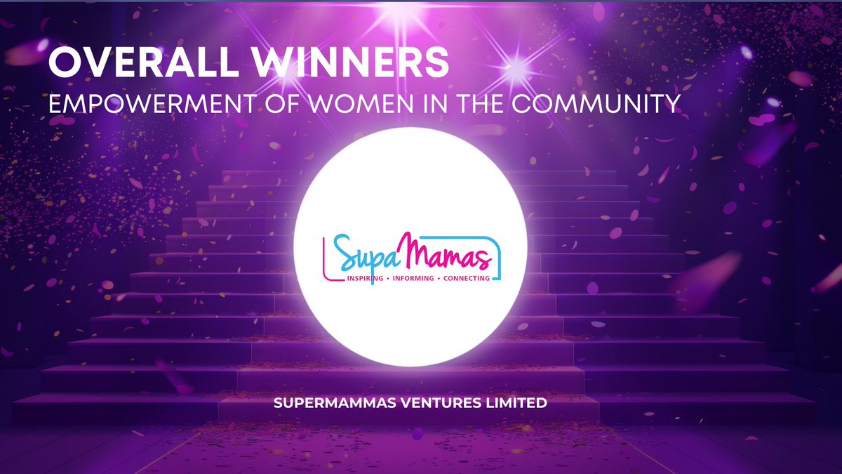The OVERALL WINNER of the Empowerment of Women in the Community Award East Africa, is SupaMamas Ventures Limited!

#GenderAwards