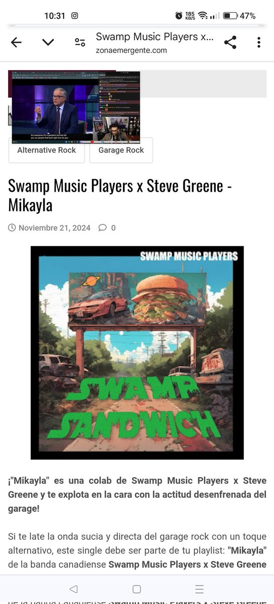 Swamp Music Players (@swampmusicinfo) on Twitter photo Zona Emergente 🇲🇽📰
#MusicBlog #musica
'Mikayla' featuring Steve Greene for Swamp Music Players!
- @stevemgreene <a href="/BattleChamber1/">Battle Chamber</a>
zonaemergente.com/2024/11/swamp-… Zona Emergente 🇲🇽📰
#MusicBlog #musica
'Mikayla' featuring Steve Greene for Swamp Music Players!
- @stevemgreene <a href="/BattleChamber1/">Battle Chamber</a>
zonaemergente.com/2024/11/swamp-…
