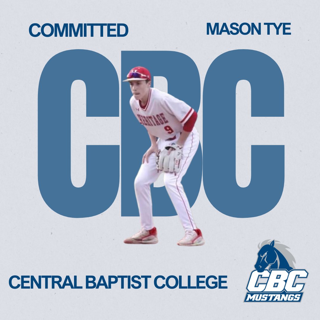 Blessed to announce I will be continuing my academic and baseball career at Central Baptist College. Thank you to God, family, coaches and teammates that have supported me along the way. Go Mustangs!
<a href="/JagBaseball16/">Heritage Baseball</a> <a href="/CentBapBaseball/">Central Baptist College Baseball</a>