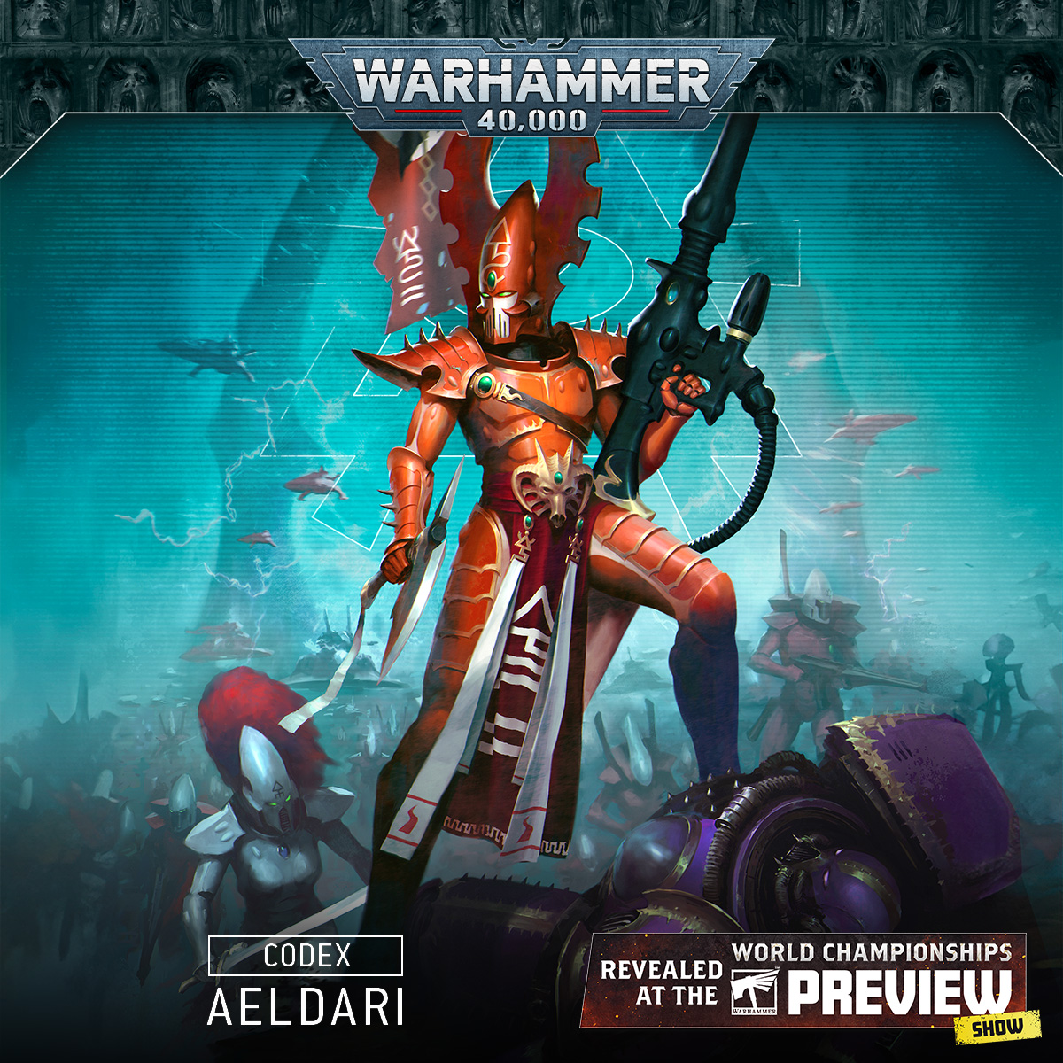 warhammer's tweet image. It&apos;s really happening! Aeldari Aspect Warriors are making a graceful leap to plastic. Get a closer look at their new kits: ow.ly/87YM50UcCqT

Gaze Upon Them 🫵

#WarhammerChampionships24 #Warhammer40000 #WarhammerCommunity