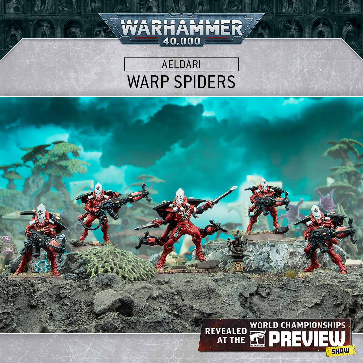 warhammer's tweet image. It&apos;s really happening! Aeldari Aspect Warriors are making a graceful leap to plastic. Get a closer look at their new kits: ow.ly/87YM50UcCqT

Gaze Upon Them 🫵

#WarhammerChampionships24 #Warhammer40000 #WarhammerCommunity