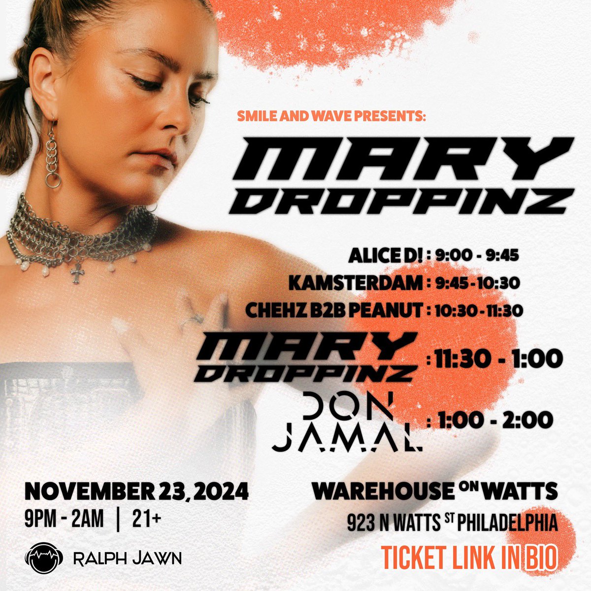 SET TIMES FOR TOMORROW’S FESTIVITIES WITH <a href="/marydroppinz/">♡ Mary Droppinz ⭒</a> <a href="/DonJamalMusic/">Jamal</a> <a href="/chehzmusic/">CHEHZ</a> <a href="/thatdjpeanut/">Peanut</a> <a href="/KamsterdamMusic/">Kamsterdam</a> <a href="/aliceD_mp3/">alice D!</a>‼️ SEE YOU THERE!😁