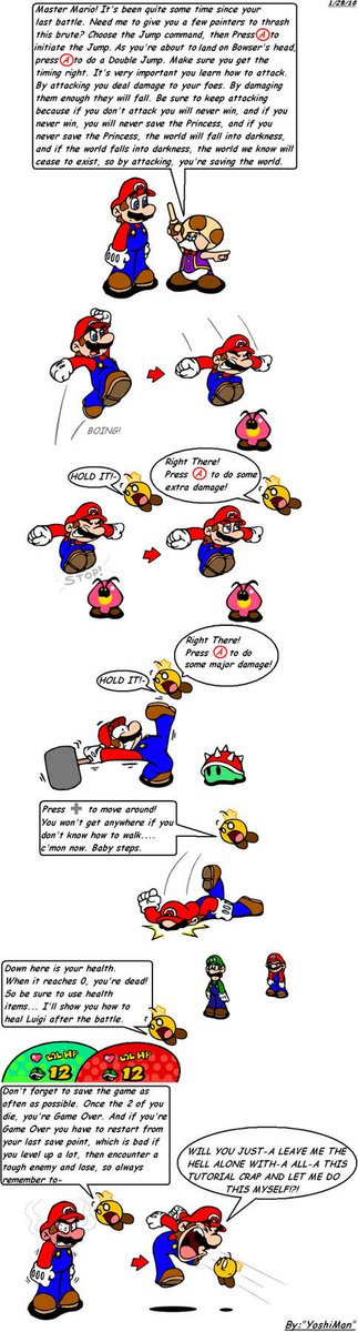 kaylian83948701's tweet photo. RPG Tutorial be like: art by @YoshiMan1118 #supermario #Marioandluigi #nintendo #starlow #Toadsworth https://t.co/TPMOxqv0H7