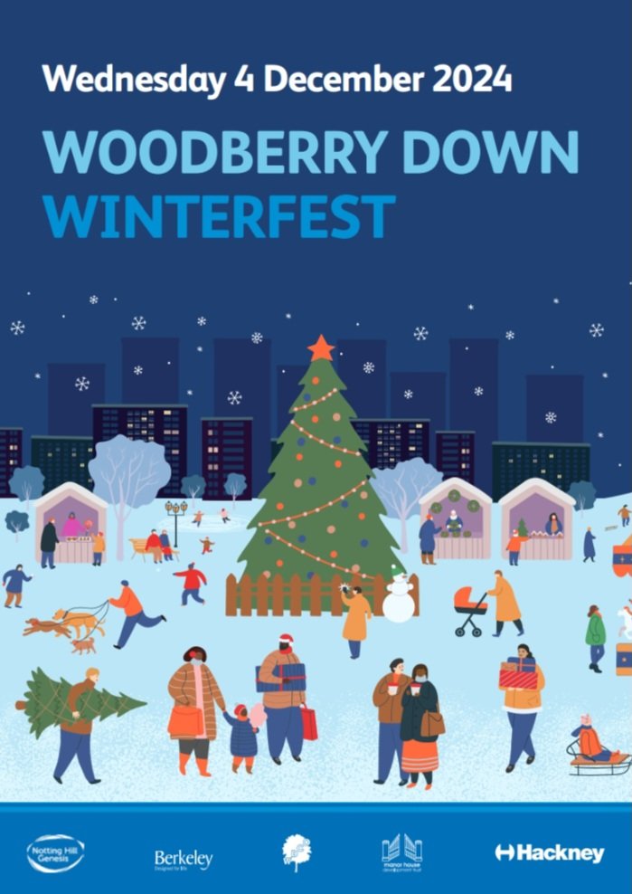 WDCOResidents's tweet image. Why not kick start this year&apos;s Christmas festivities by joining this year&apos;s Winterfest on Woodberry Down, with the switching on the Christmas tree, Carol singing,mulled wine, and mince pie,followed by more festivities and activities,and something warm to eat @redmond_centre